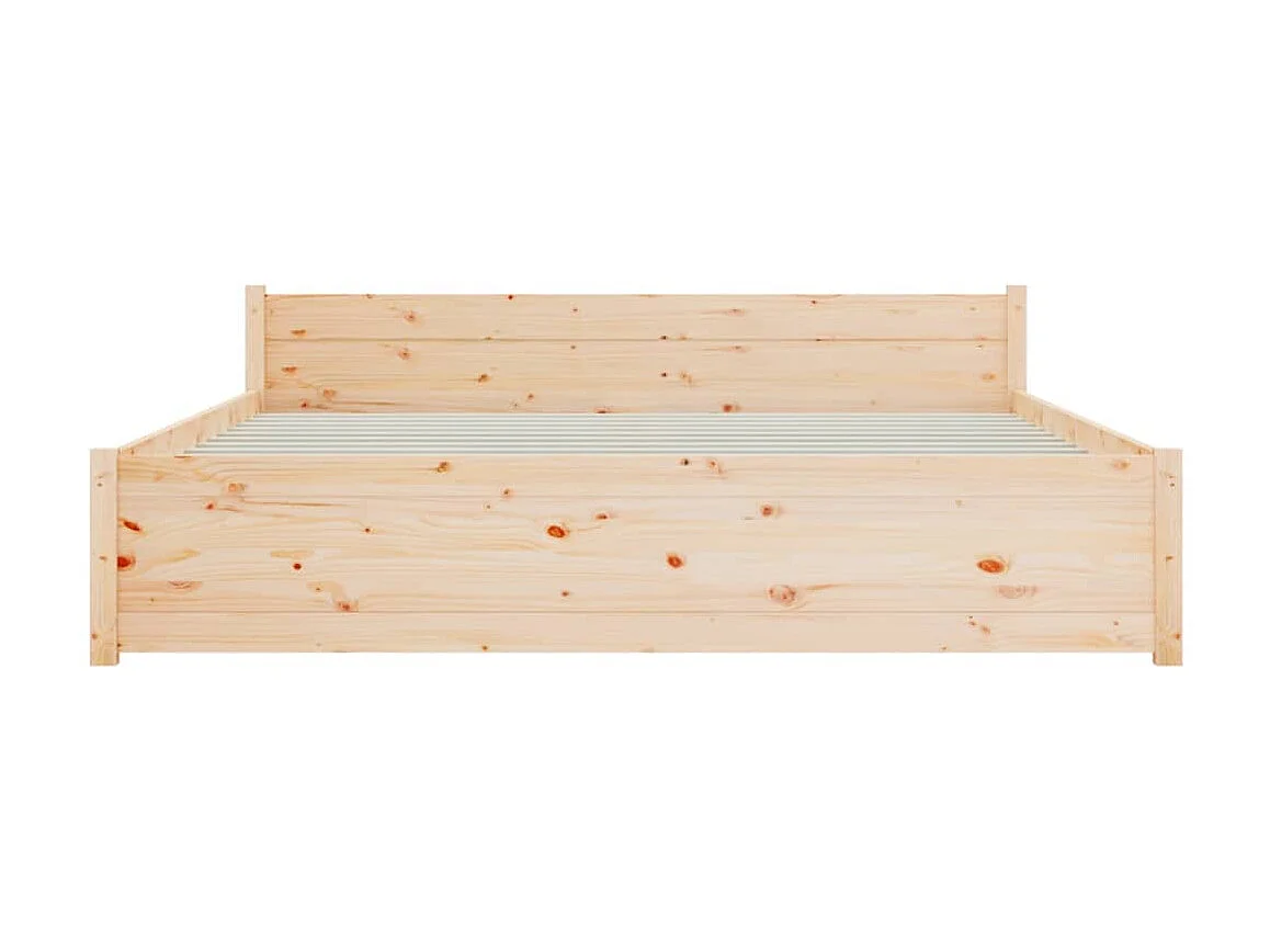Lit-150x200 cm bois massif très grand EGGB27410