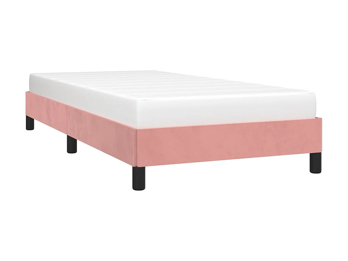 Bedframe fluweel roze 80x200 cm NL47682