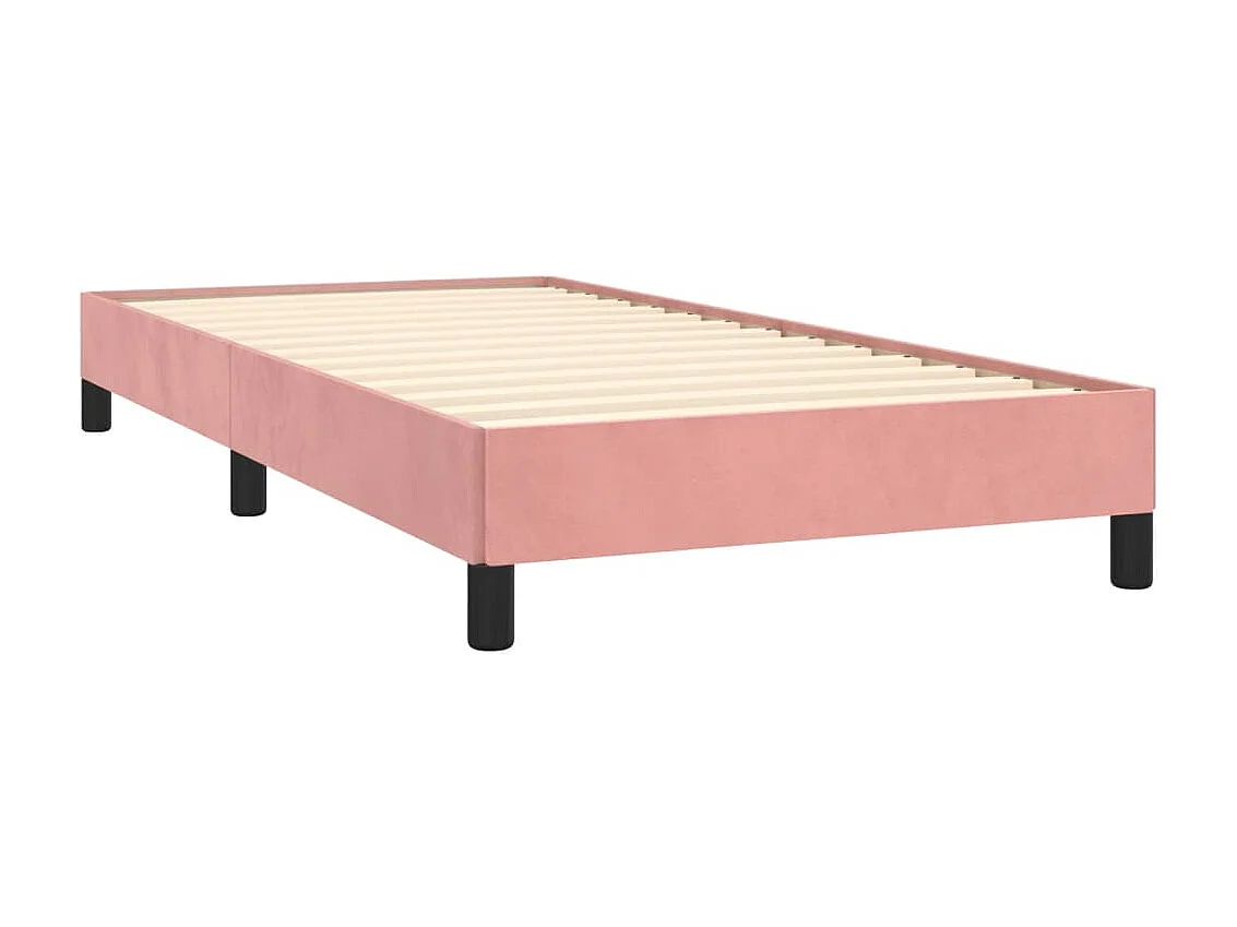 Bedframe fluweel roze 80x200 cm NL47682