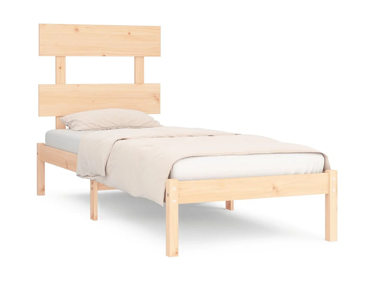 Lit-90x190 cm bois massif simple EGGB20882