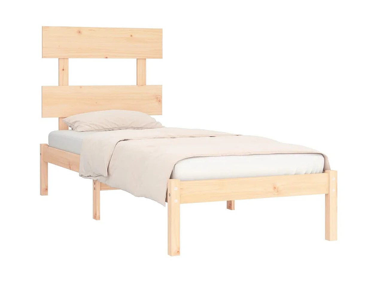 Lit-90x190 cm bois massif simple EGGB20882