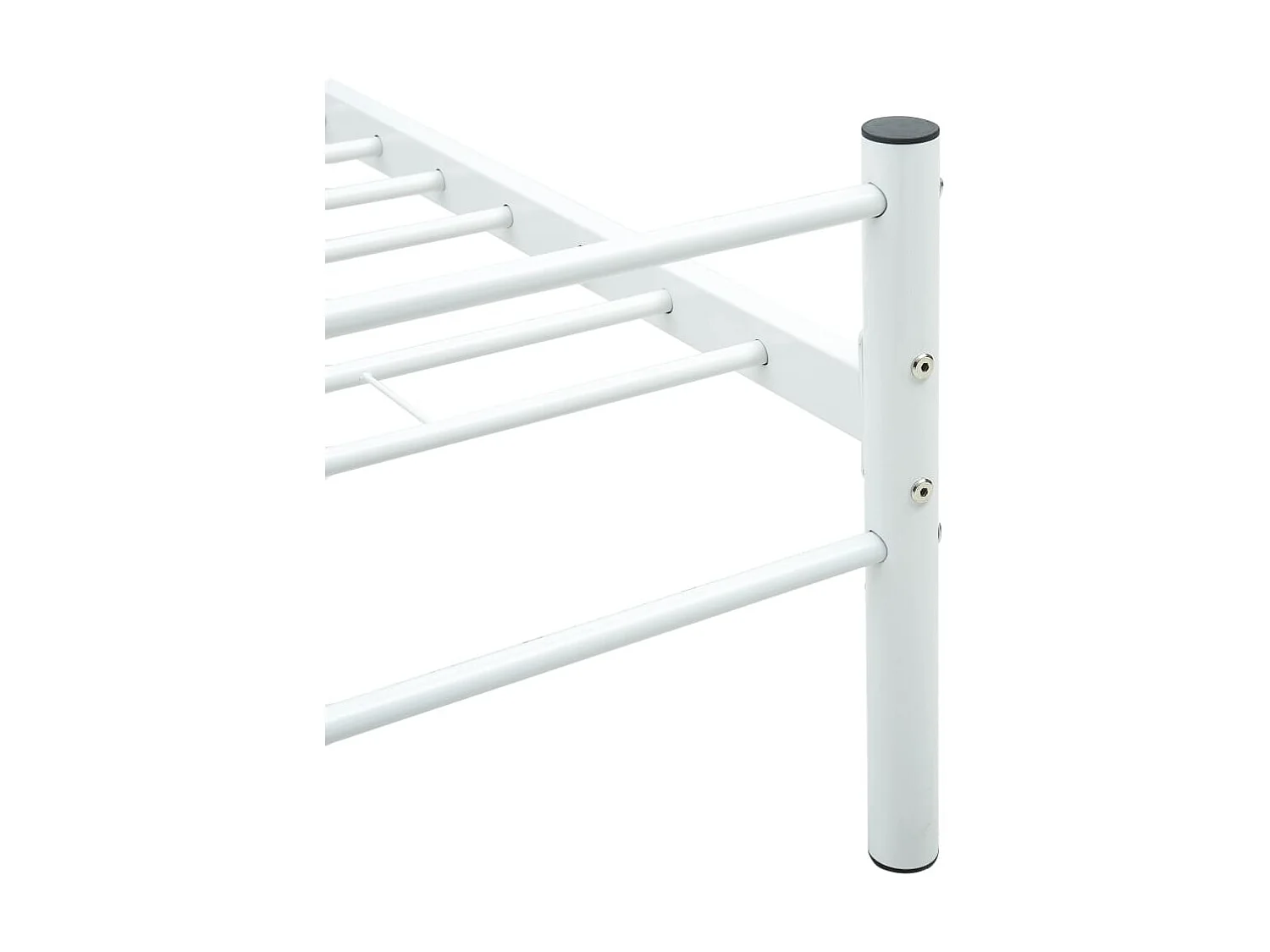 Lit-120x200 cm Blanc Métal EGGB10218