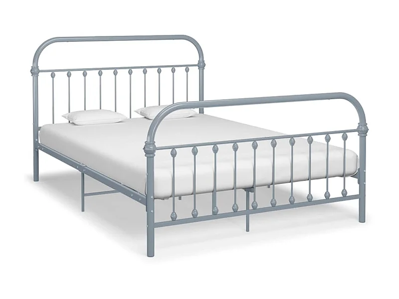 Lit-120x200 cm Gris Métal EGGB72430