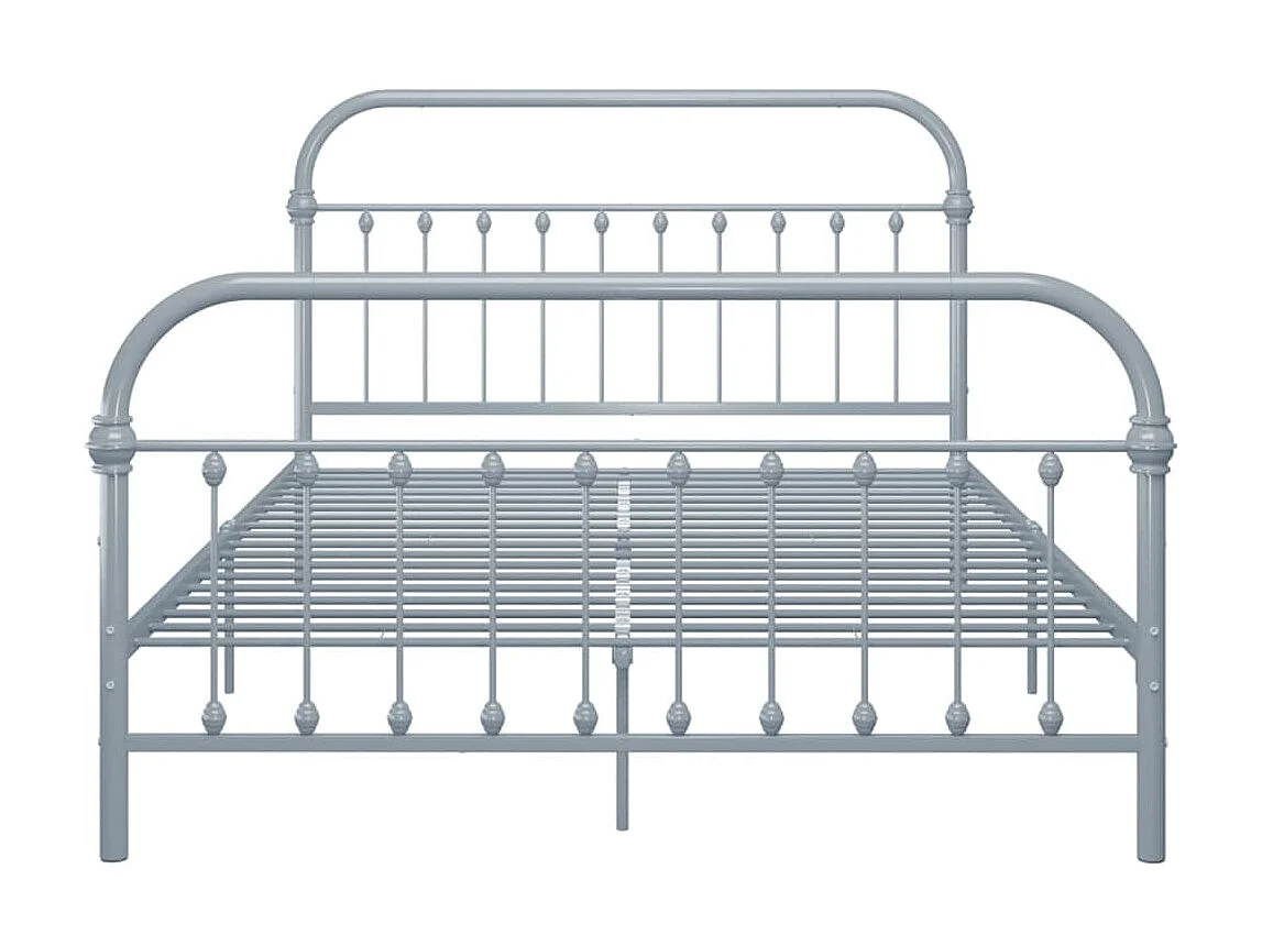 Lit-120x200 cm Gris Métal EGGB72430
