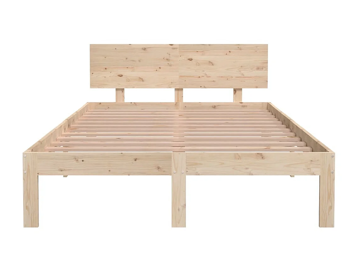 Lit-120x200 cm Bois de pin massif EGGB25652