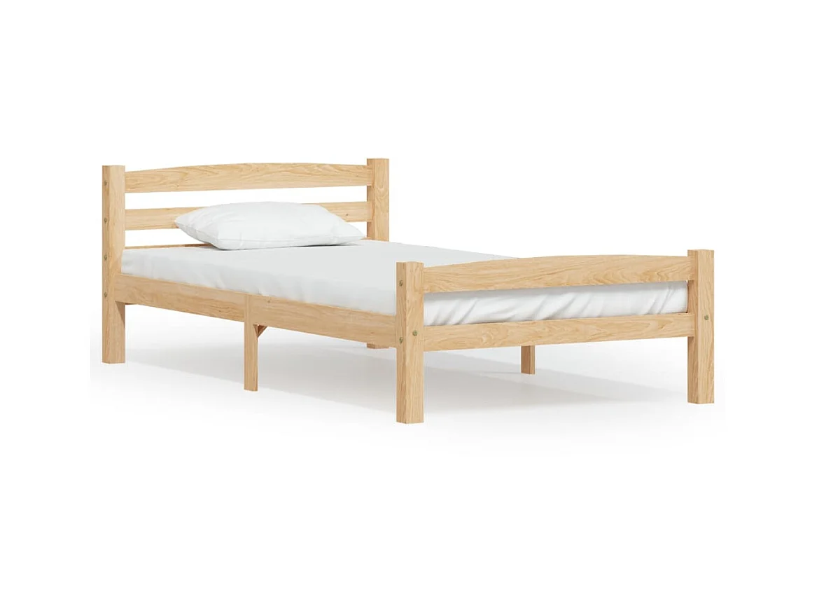 Lit-90x200 cm Bois de pin massif EGGB69170