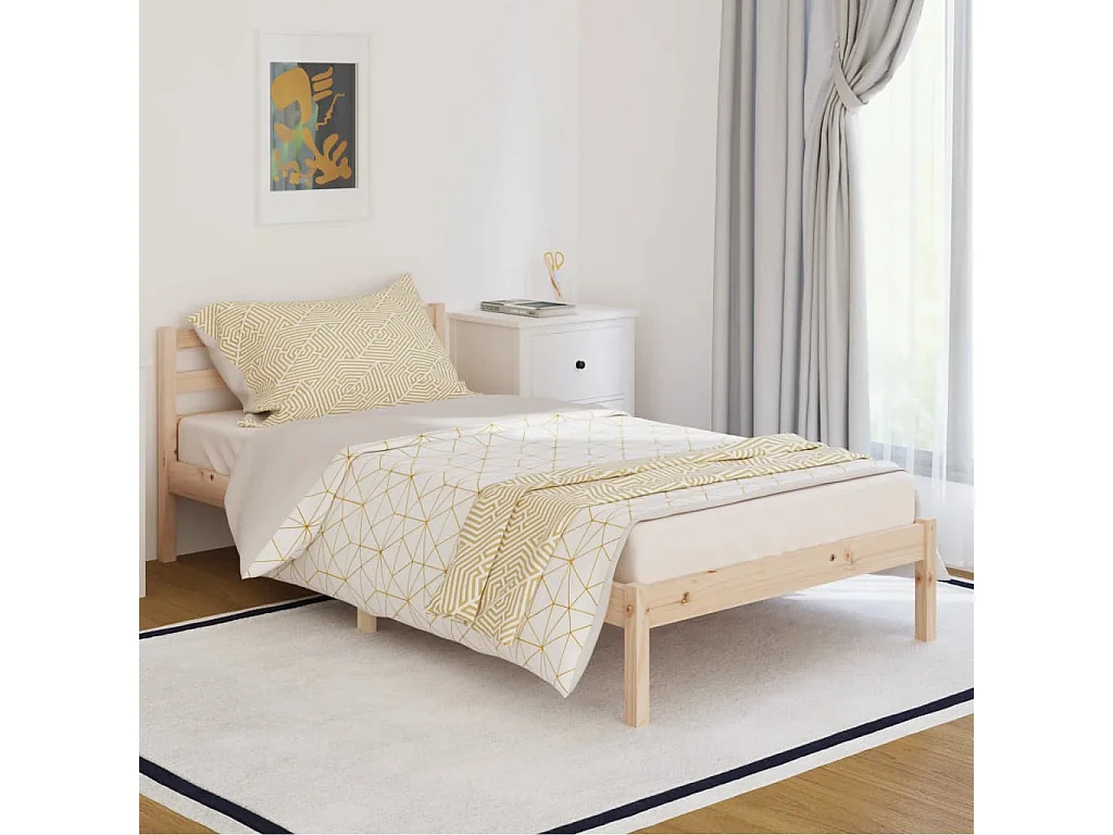 Cama 100x200 cm pinho maciço PT558182