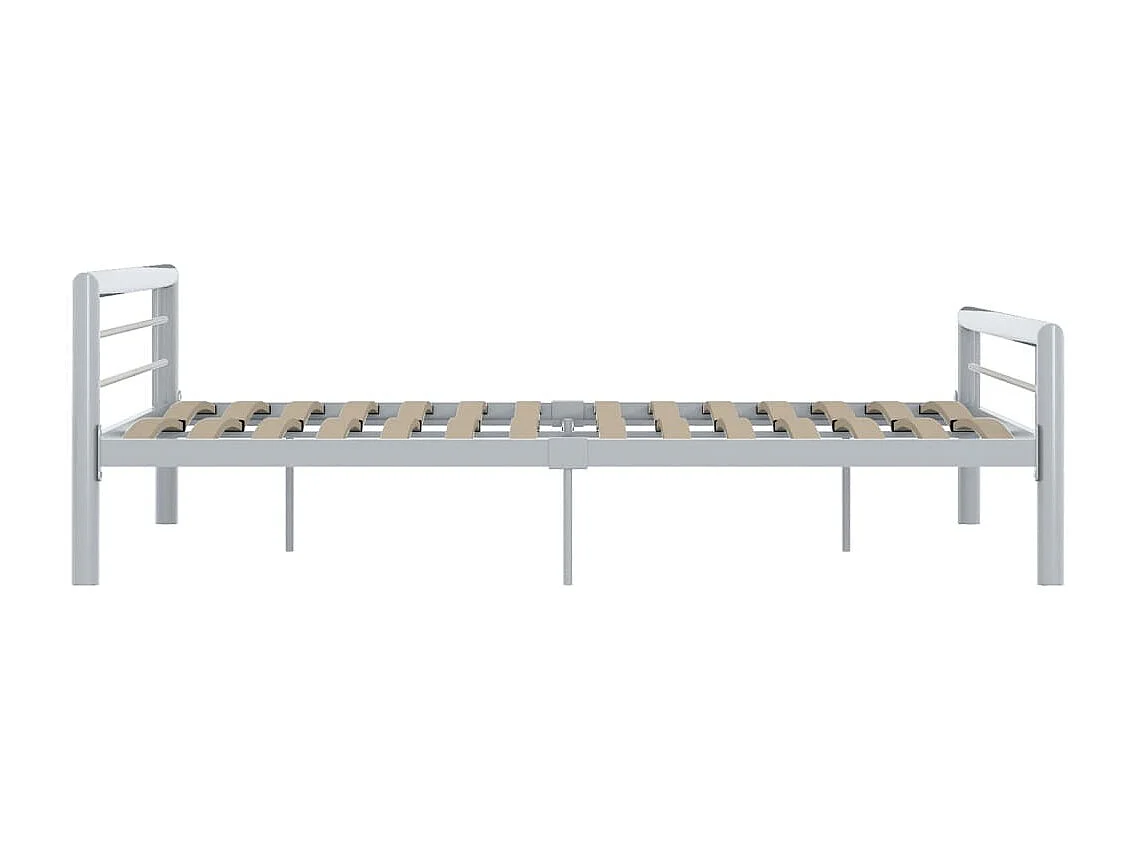 Bedframe metaal grijs en wit 180x200 cm NL93518