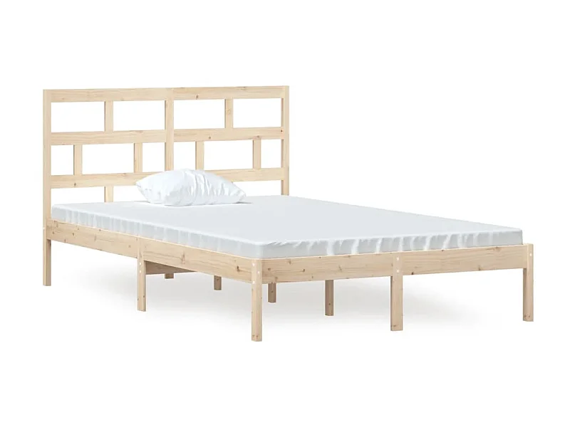 Cama 120x200 cm madera maciza de pino ES37651