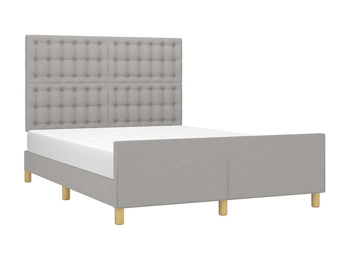 Lit-140x200 cm avec tête de lit Gris clair EGGB66273
