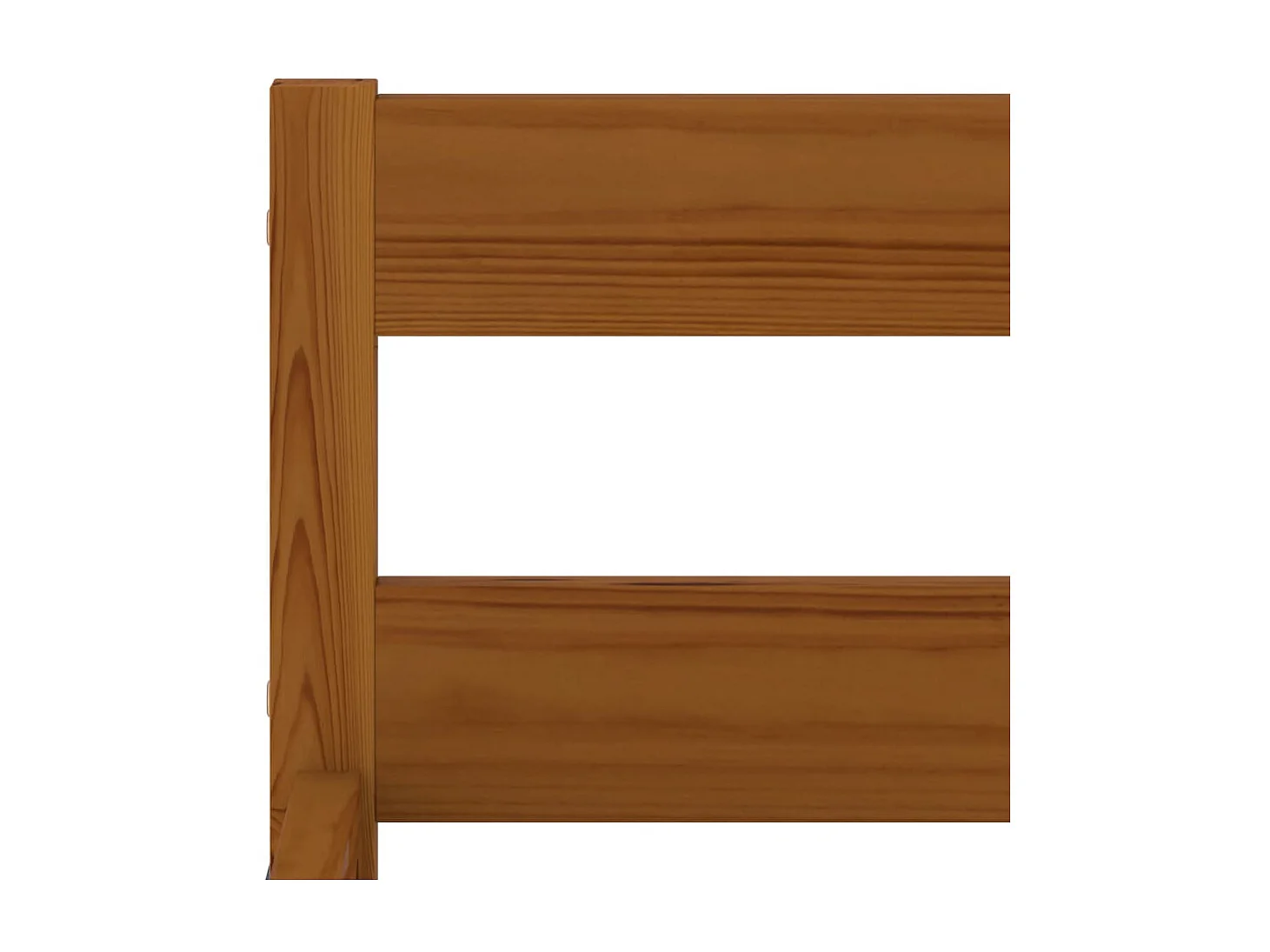 Lit-100x200 cm Marron miel Bois de pin massif EGGB10638