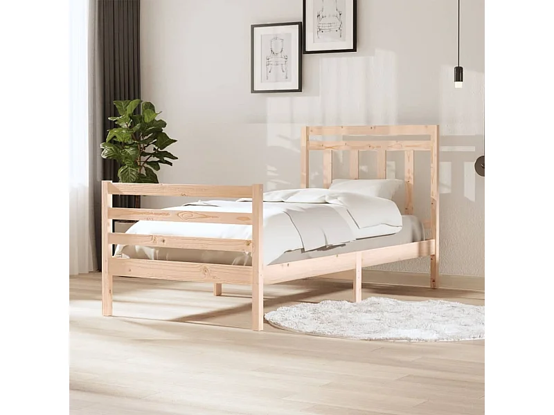 Bedframe massief hout 100x200 cm NL59431