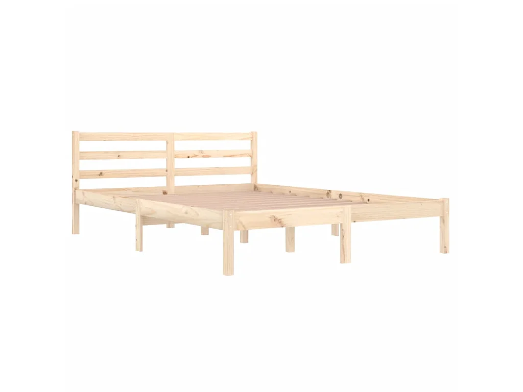 Lit-140x200 cm Bois de pin massif EGGB79383