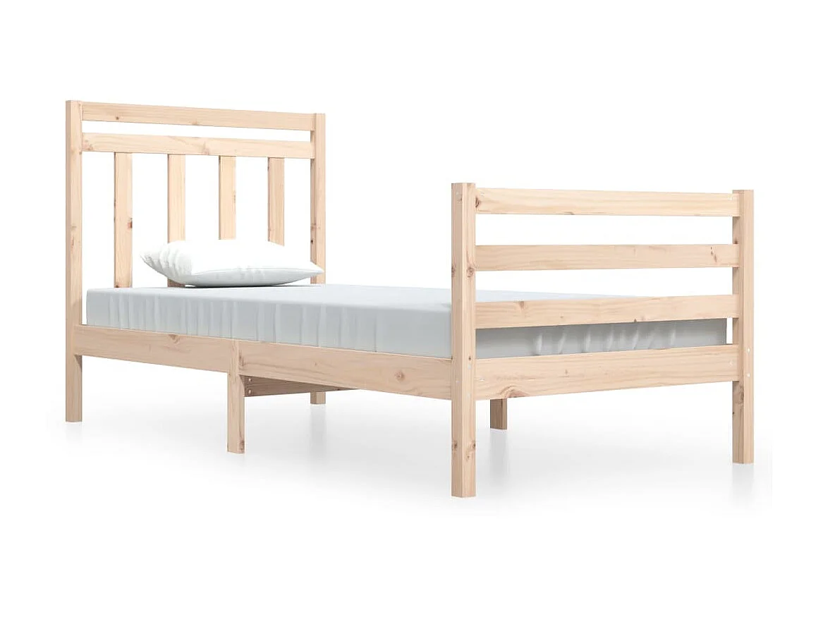 Lit-90x200 cm Bois massif EGGB46397