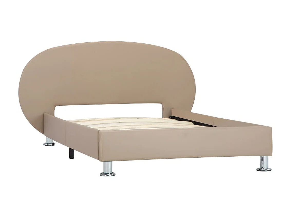 Lit-100x200 cm Cappuccino Similicuir EGGB10023