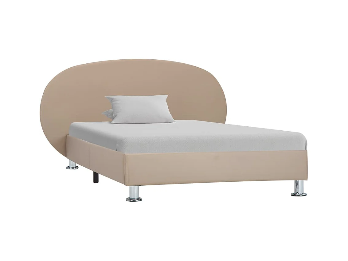 Lit-100x200 cm Cappuccino Similicuir EGGB10023