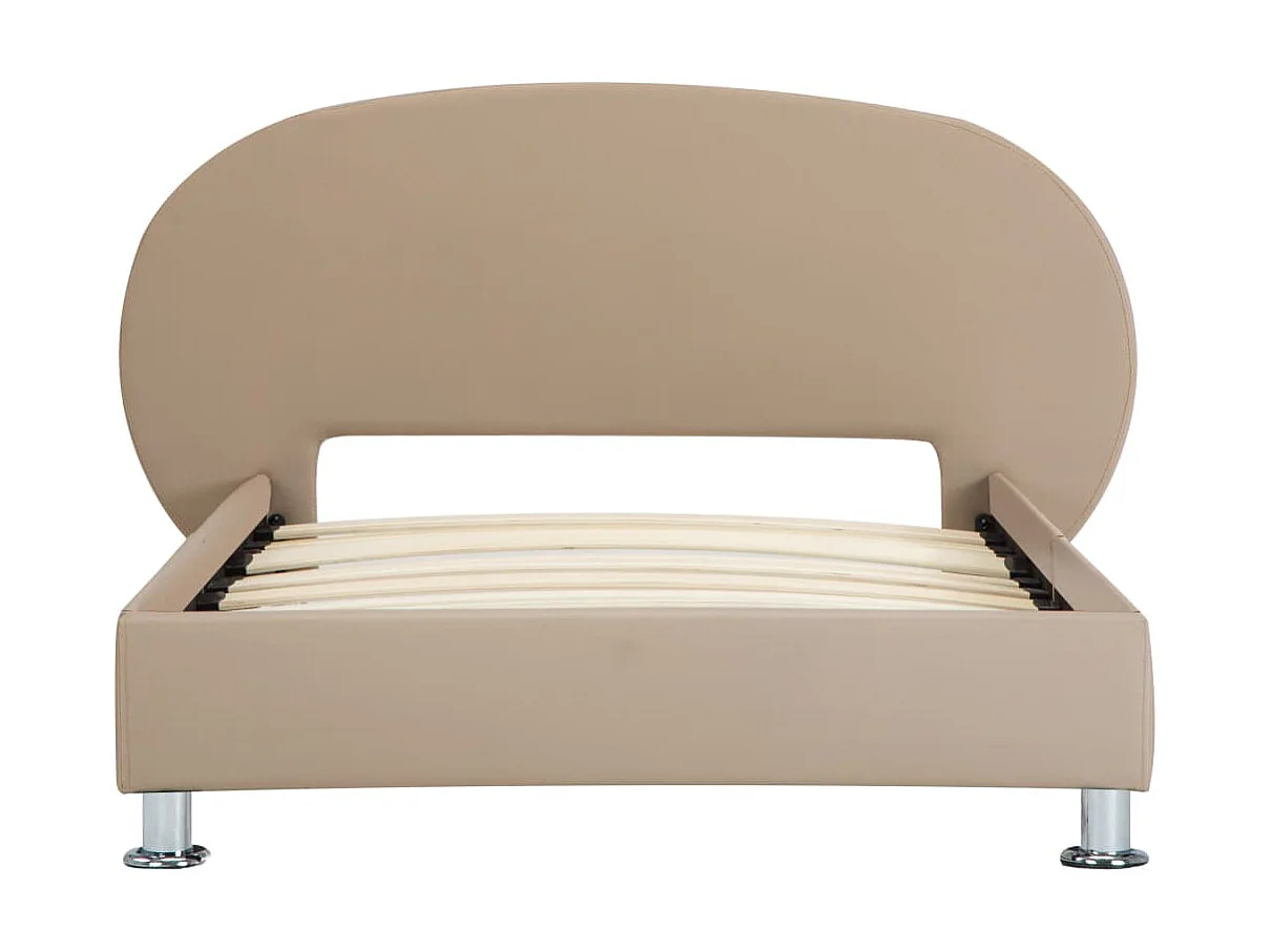 Lit-100x200 cm Cappuccino Similicuir EGGB10023