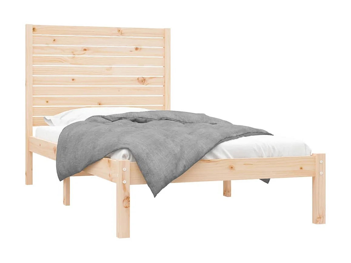 Lit-90x200 cm Bois massif EGGB47541