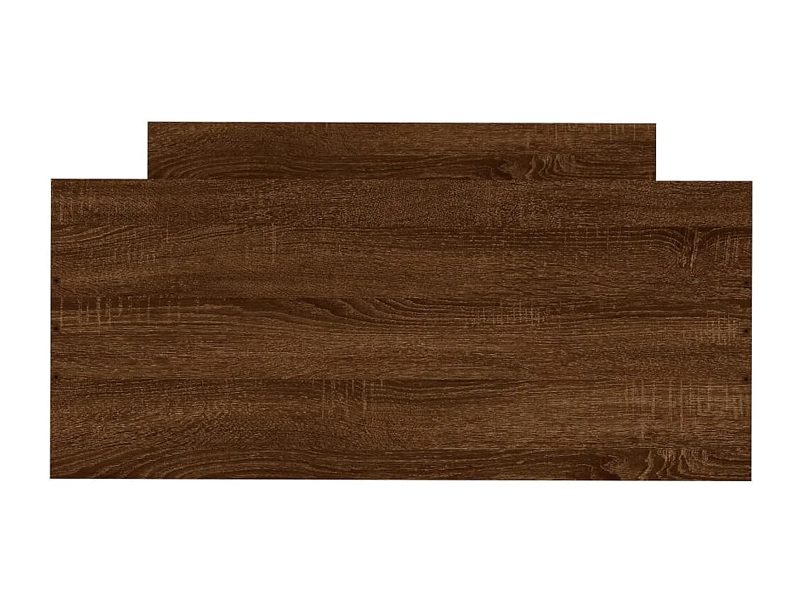 Lit-100x200 cm chêne marron bois d'ingénierie EGGB76881