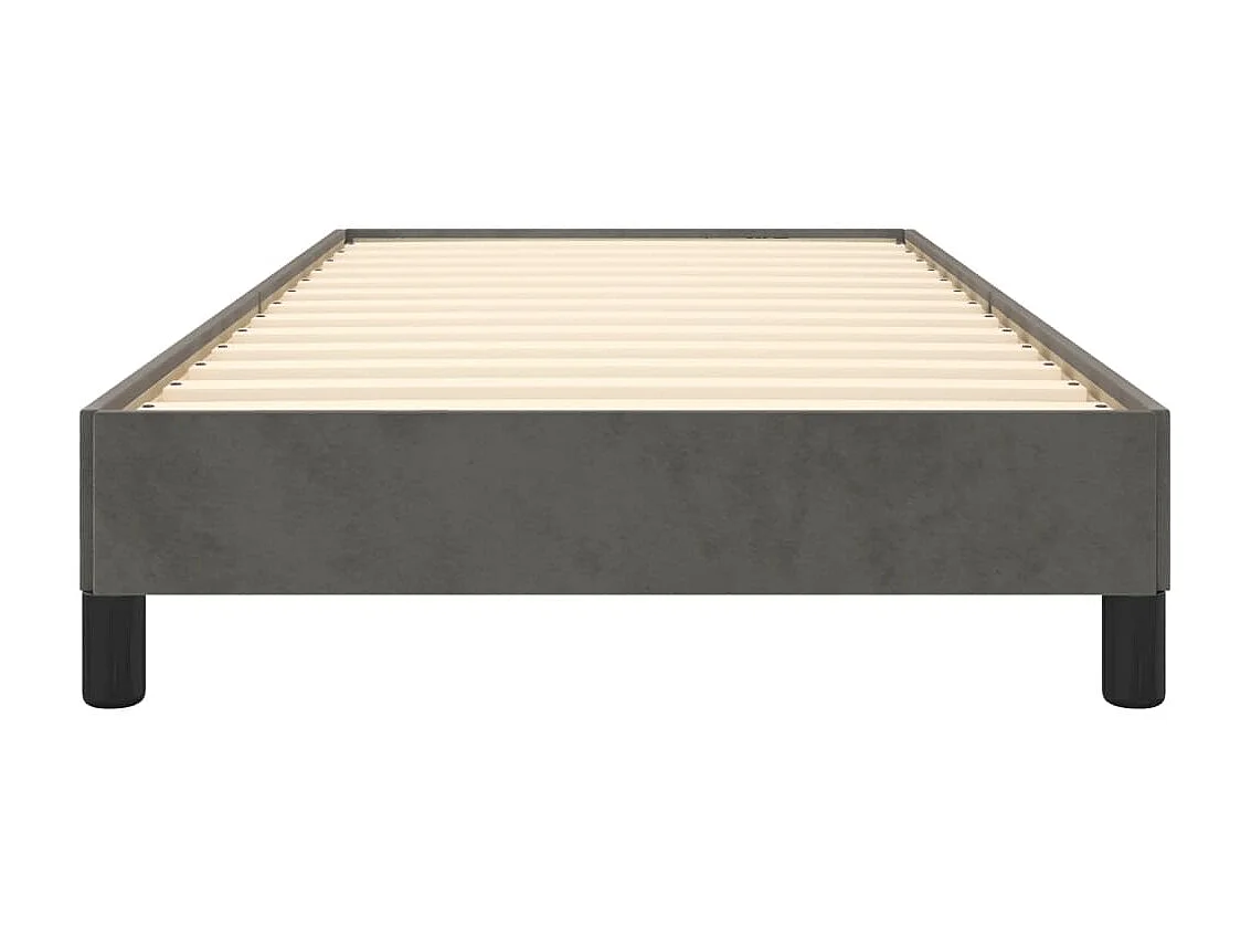 Lit-80x200 cm Gris foncé Velours EGGB51406