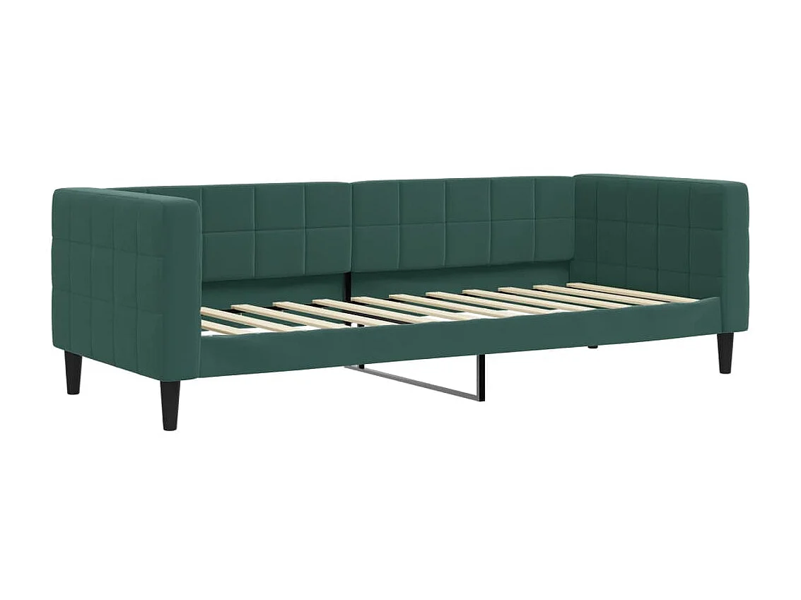 Sofá-cama 80x200 cm veludo verde-escuro PT688241