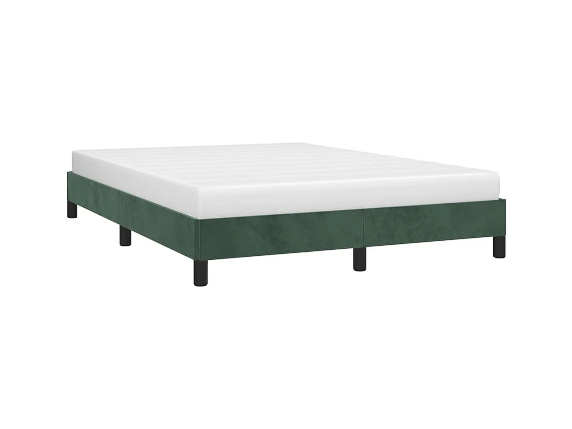 Bedframe fluweel donkergroen 140x200 cm NL44997