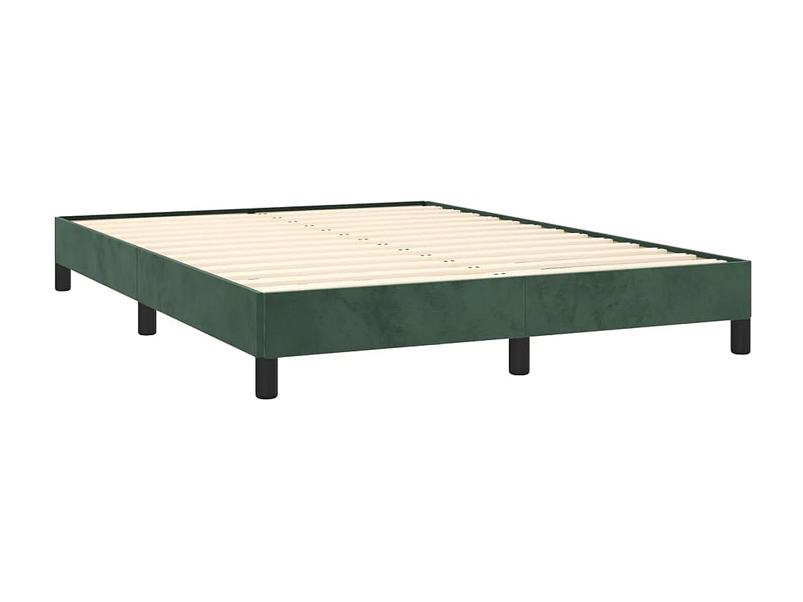 Bedframe fluweel donkergroen 140x200 cm NL44997