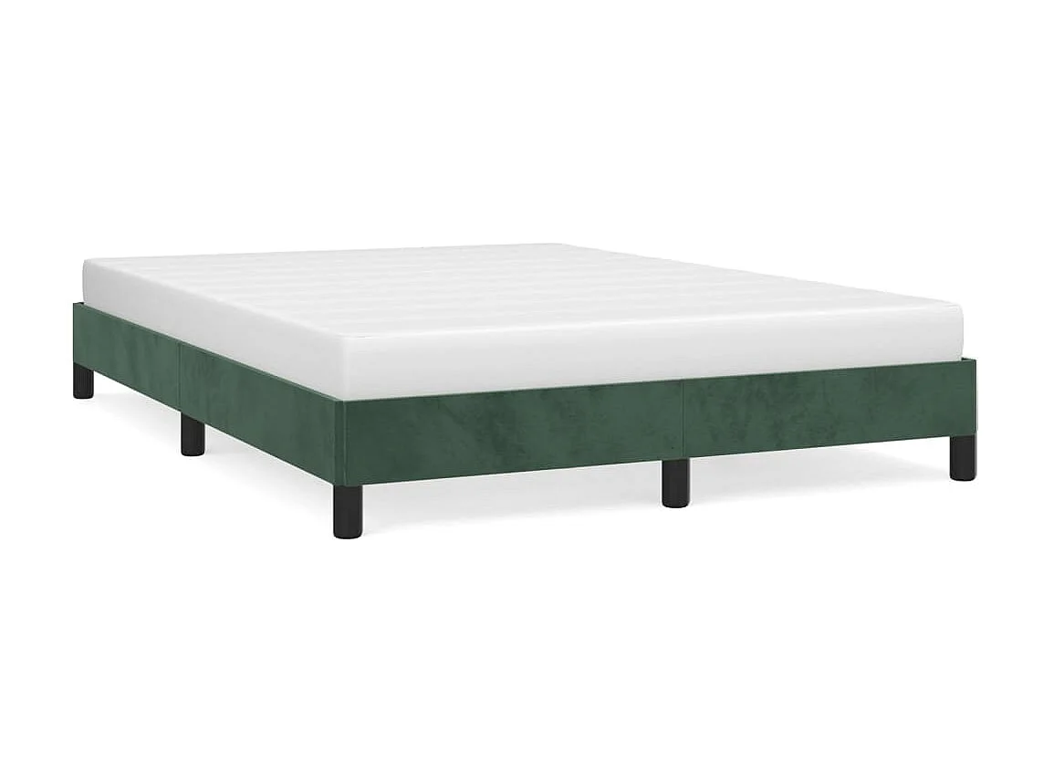 Bedframe fluweel donkergroen 140x200 cm NL44997