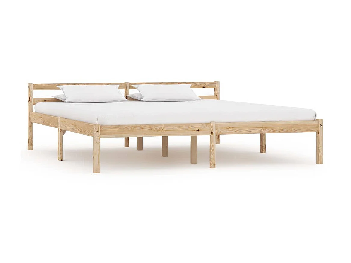 Lit-180x200 cm Bois de pin massif EGGB59596