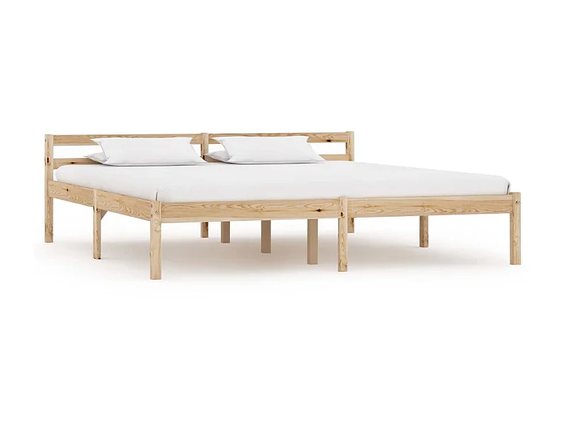 Cama 180x200 cm madeira pinho maciço PT993756