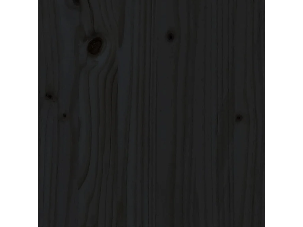 Lit-160x200 cm Noir Bois de pin massif EGGB98193