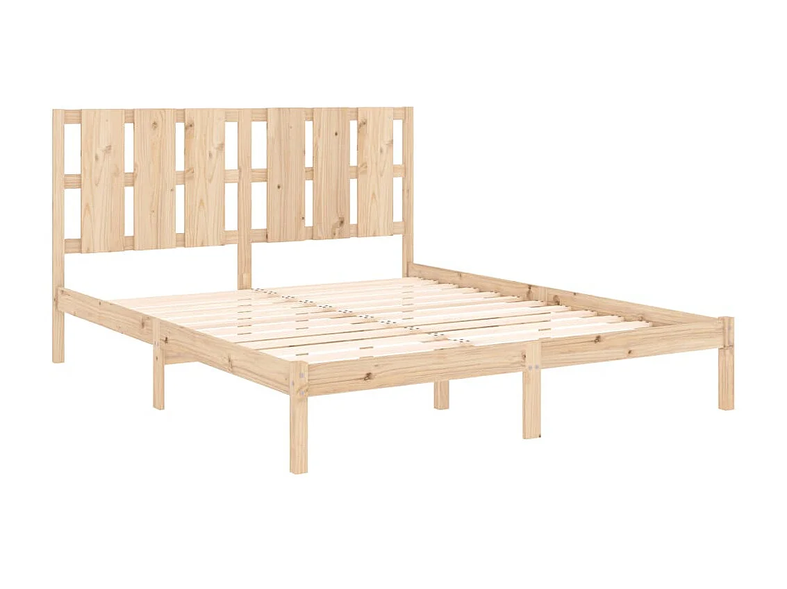 Lit-160x200 cm Bois de pin massif EGGB89806