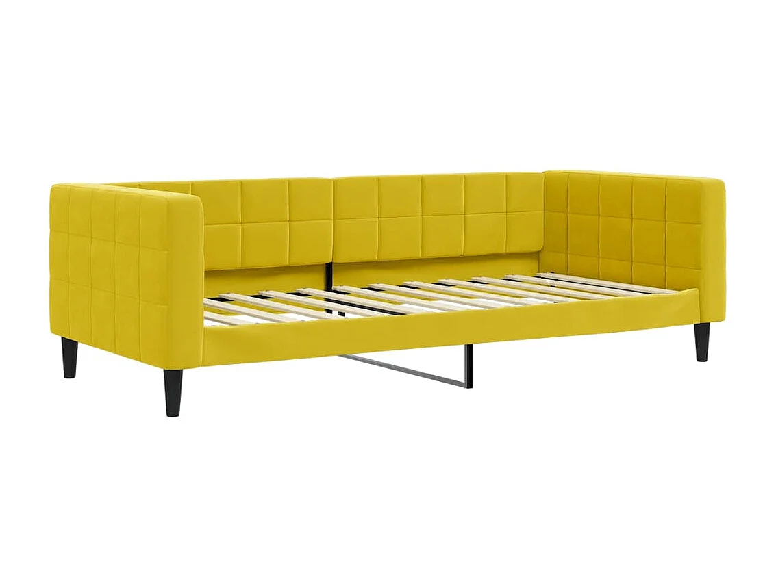 Tagesbett,Sofabett Gelb 90x200 cm Samt -gkd28268