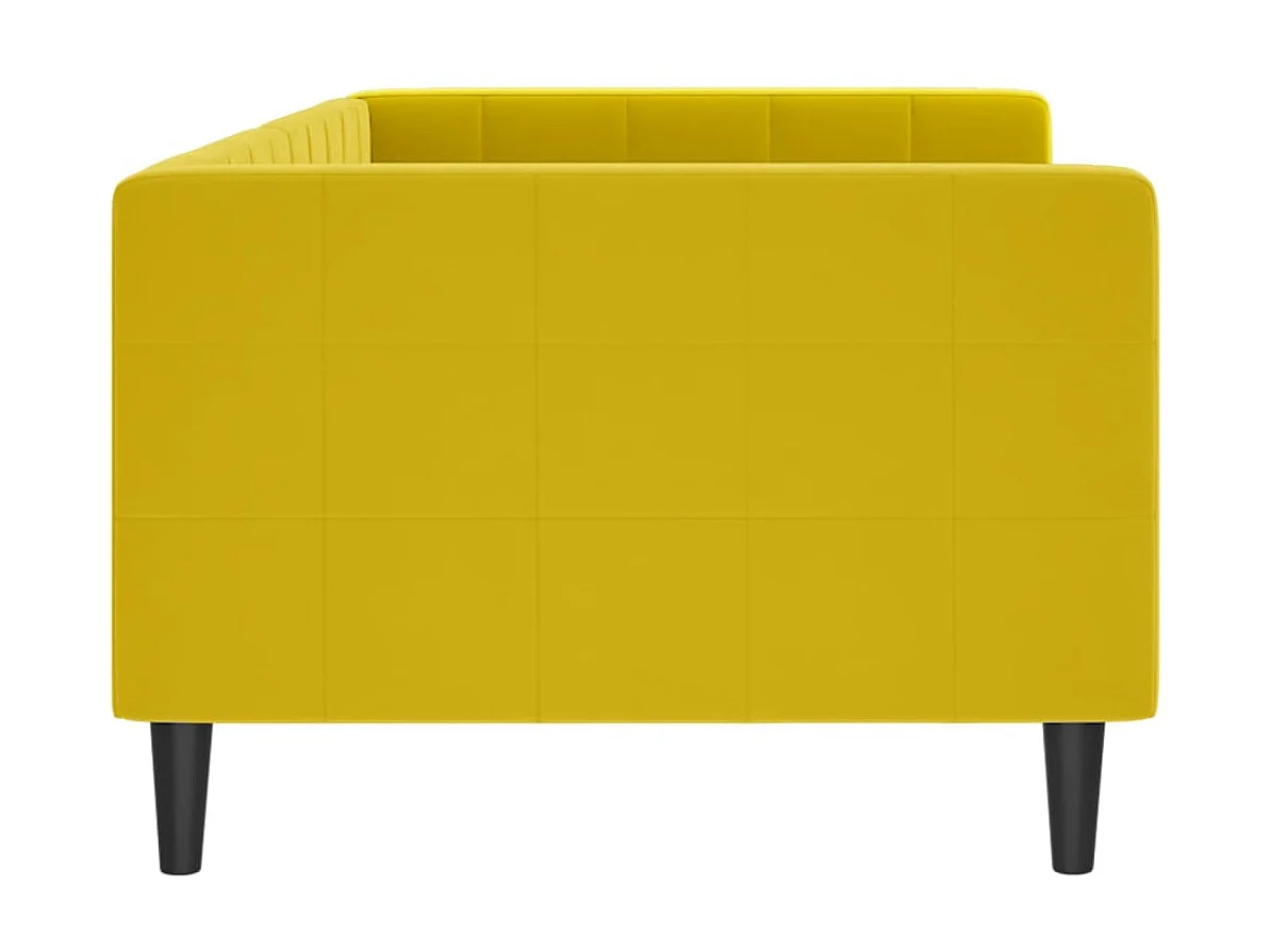 Tagesbett,Sofabett Gelb 90x200 cm Samt -gkd28268