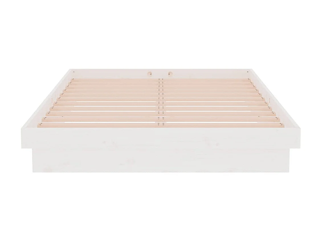 Lit-120x190 cm blanc bois massif petit double EGGB24545