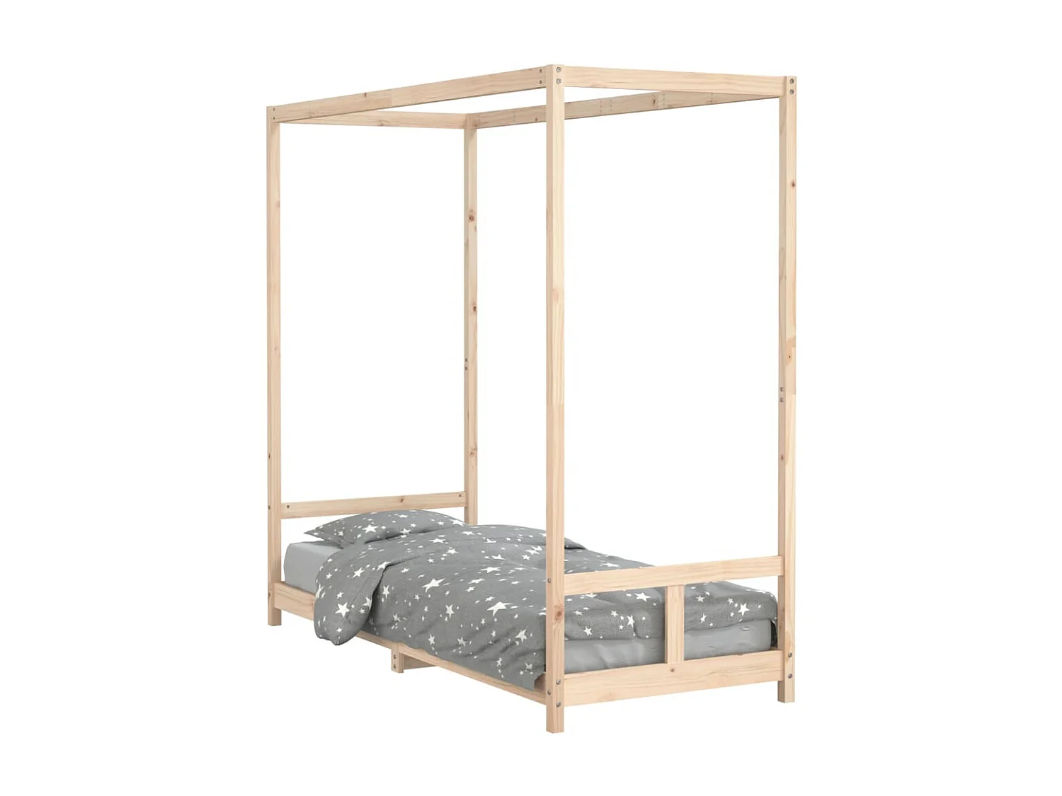 Lit-80x200 cm pour enfants bois de pin massif EGGB11044