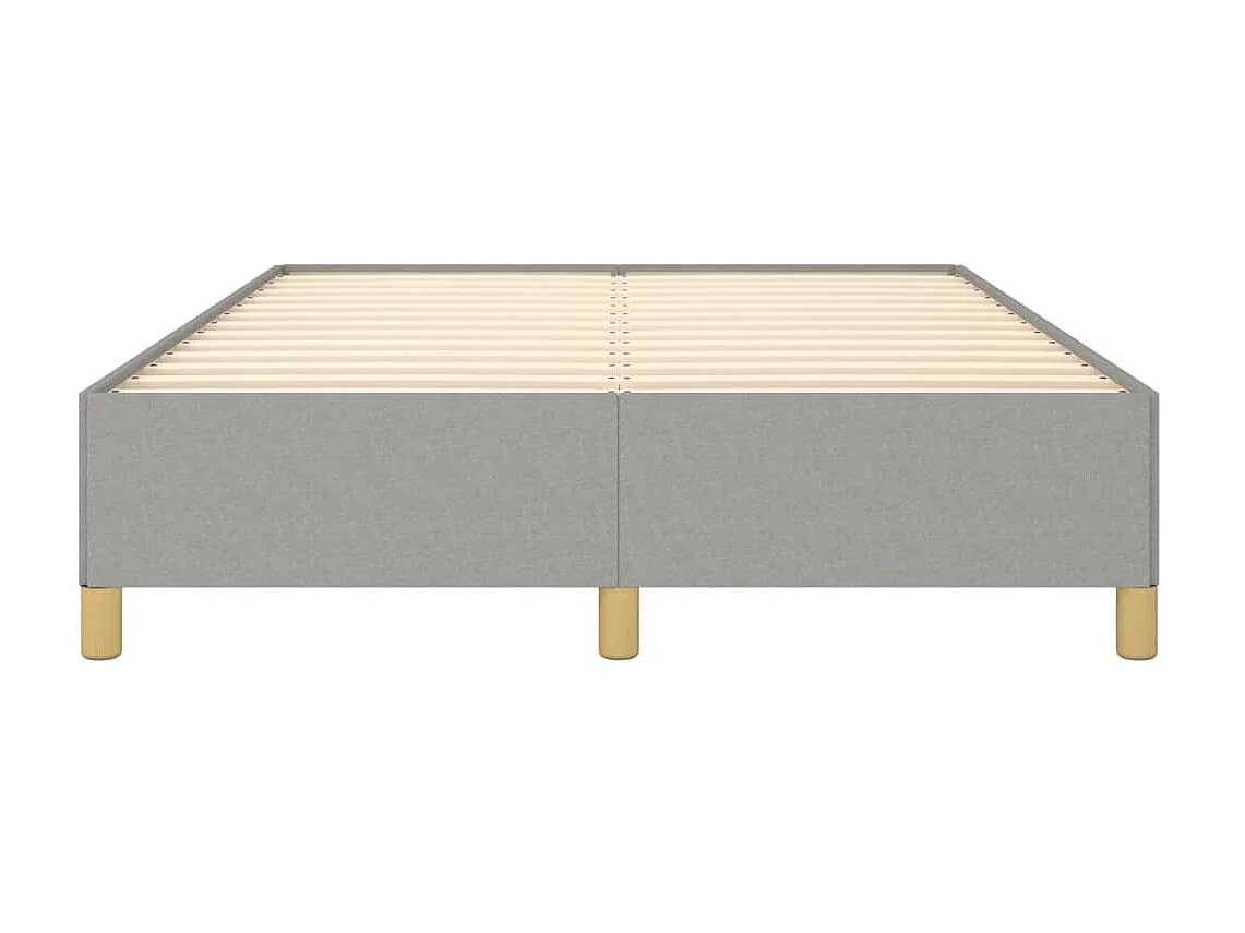 Cama 140x200 cm tecido cinza-claro PT628229