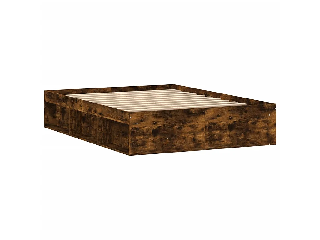 Bedframe gerookt eikenkleurig 135x190 cm Double NL45033