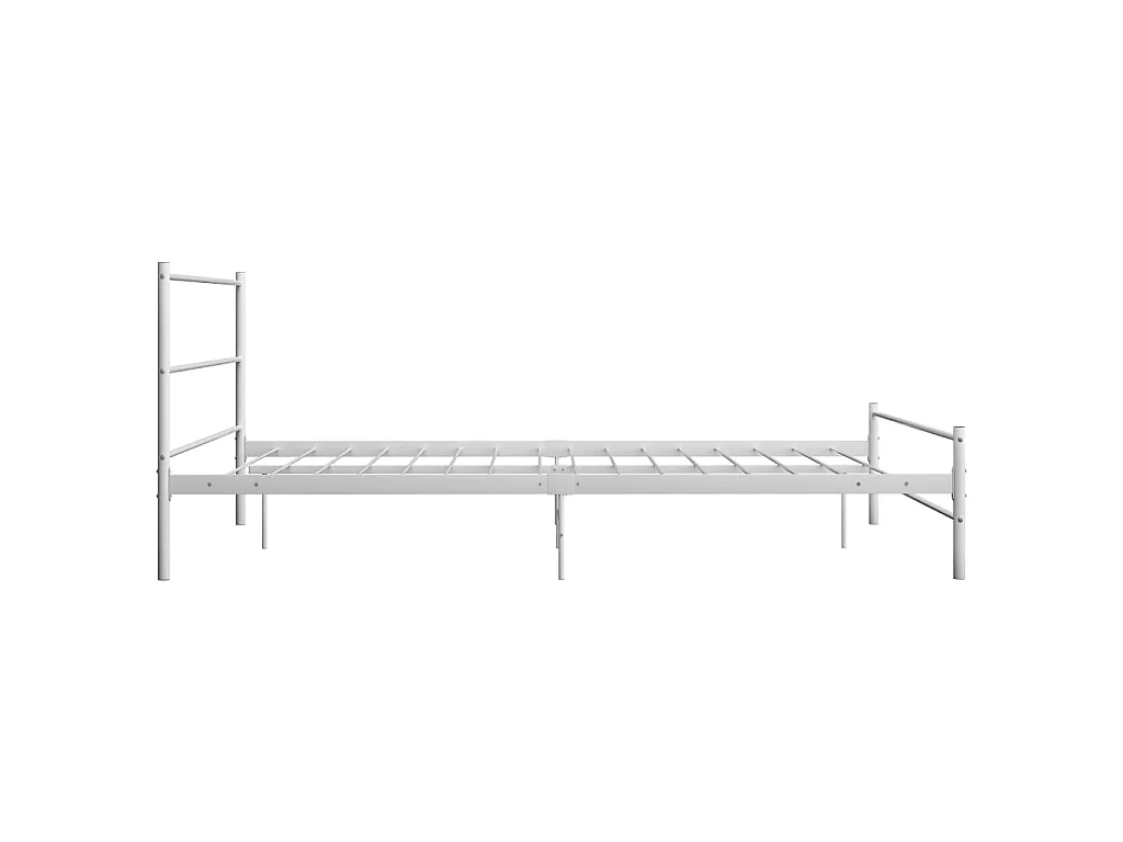 Cama 140x200 cm de metal blanco ES99201