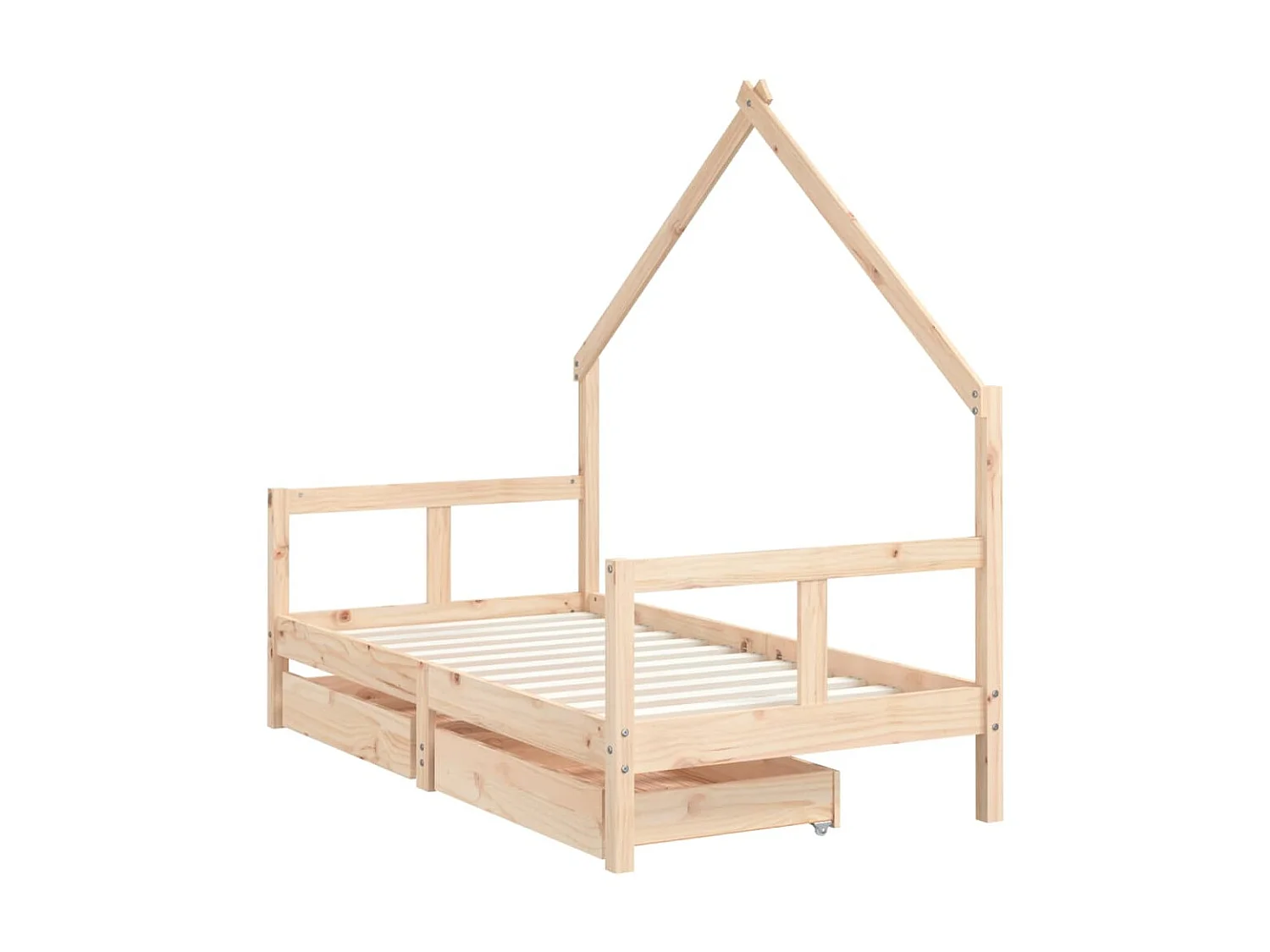 Cama 80x160 cm infantil con cajones madera de pino ES95826