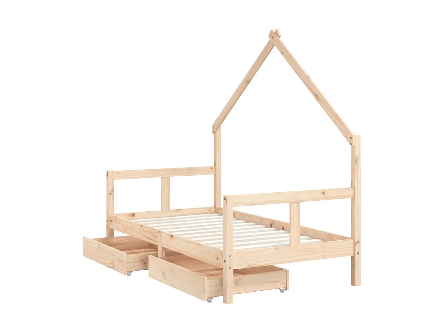 Cama 80x160 cm infantil con cajones madera de pino ES95826