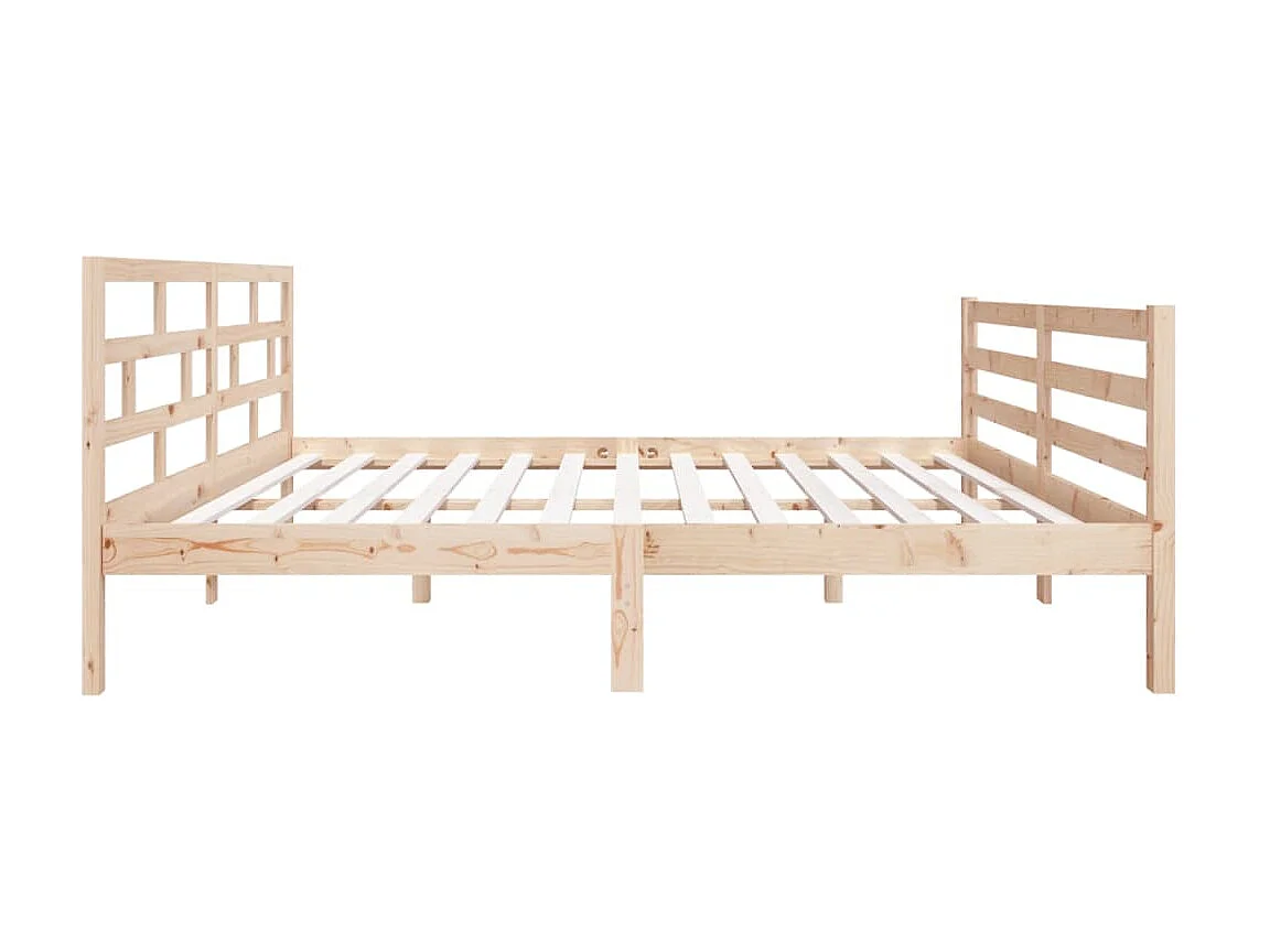 Cama 140x190 cm madeira de pinho maciça PT872094