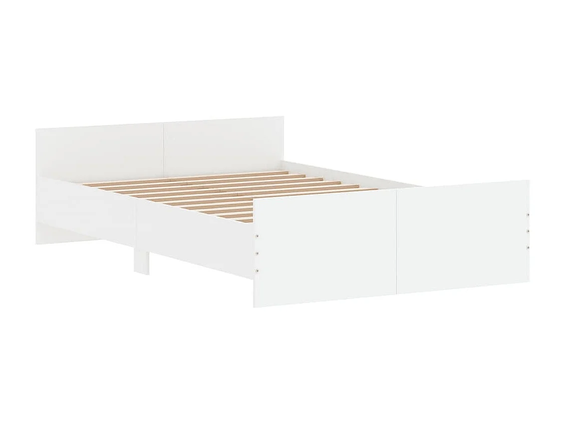 Lit-120x190 cm avec tête de lit/pied de lit blanc EGGB24985
