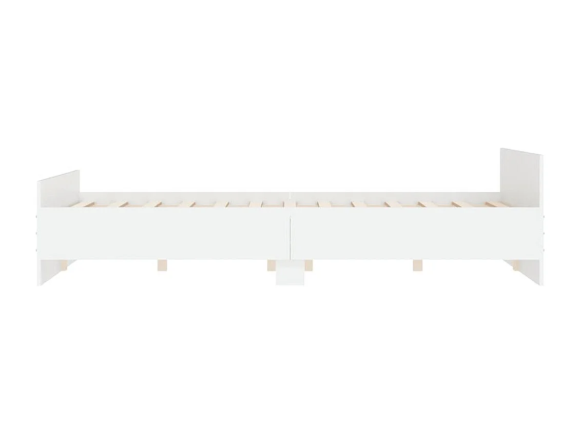 Lit-120x190 cm avec tête de lit/pied de lit blanc EGGB24985