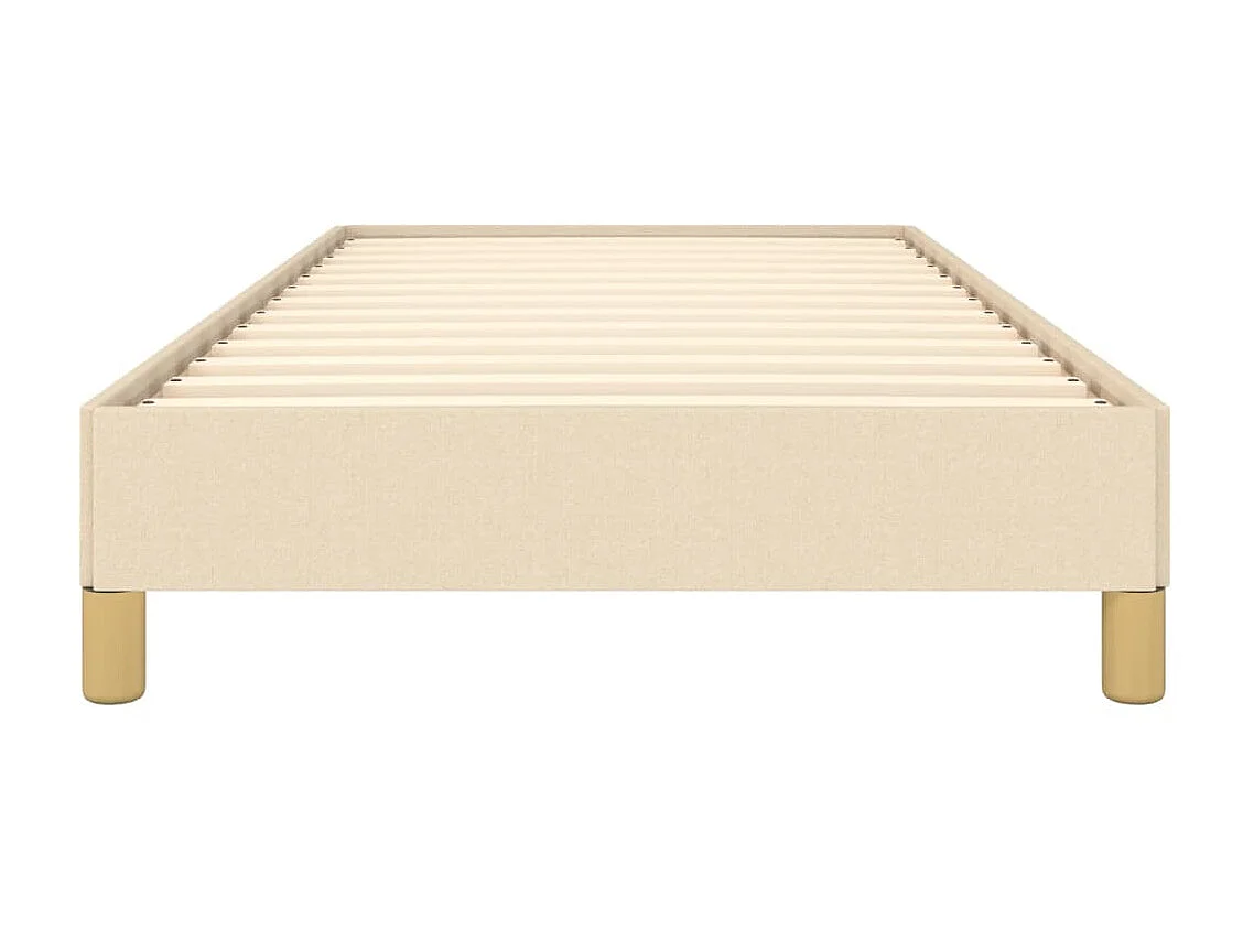 Lit-100x200 cm Crème Tissu EGGB98108