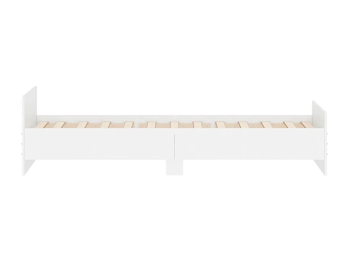 Lit-100x200 cm blanc bois d'ingénierie EGGB55665