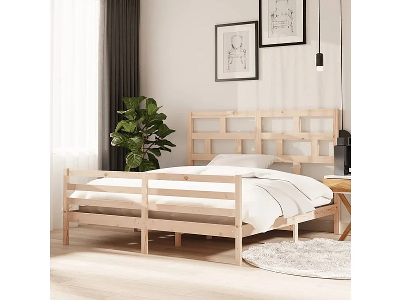Cama super king 180x200 cm madeira maciça PT179835