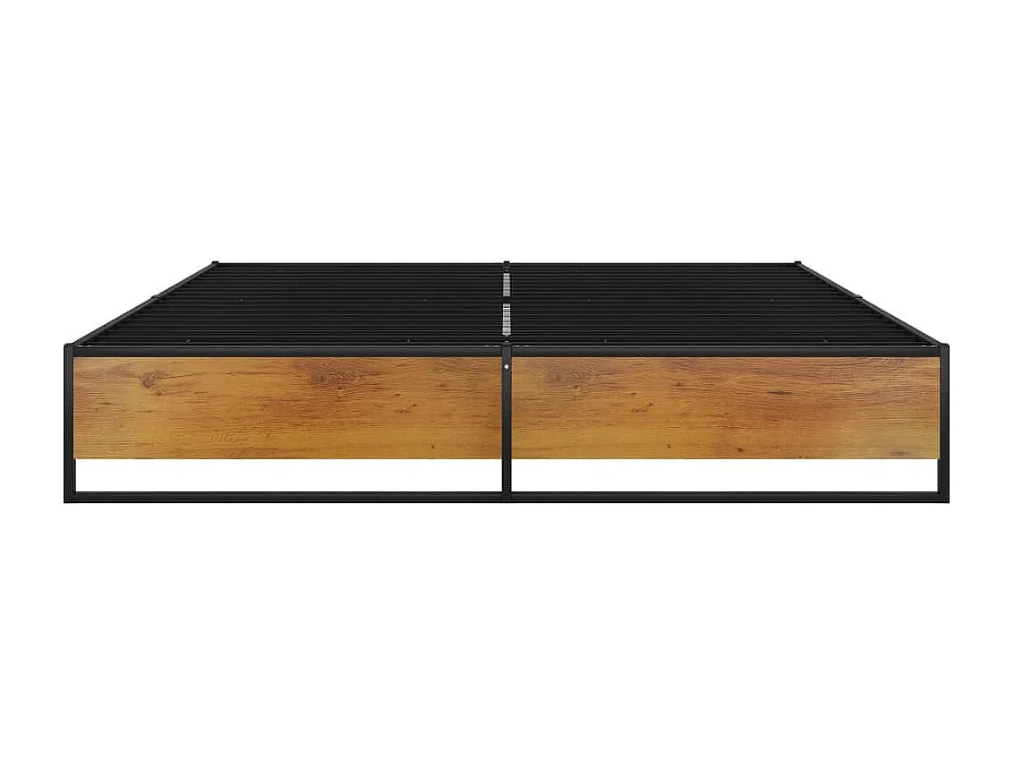 Cama 160x200 cm metal preto PT271693