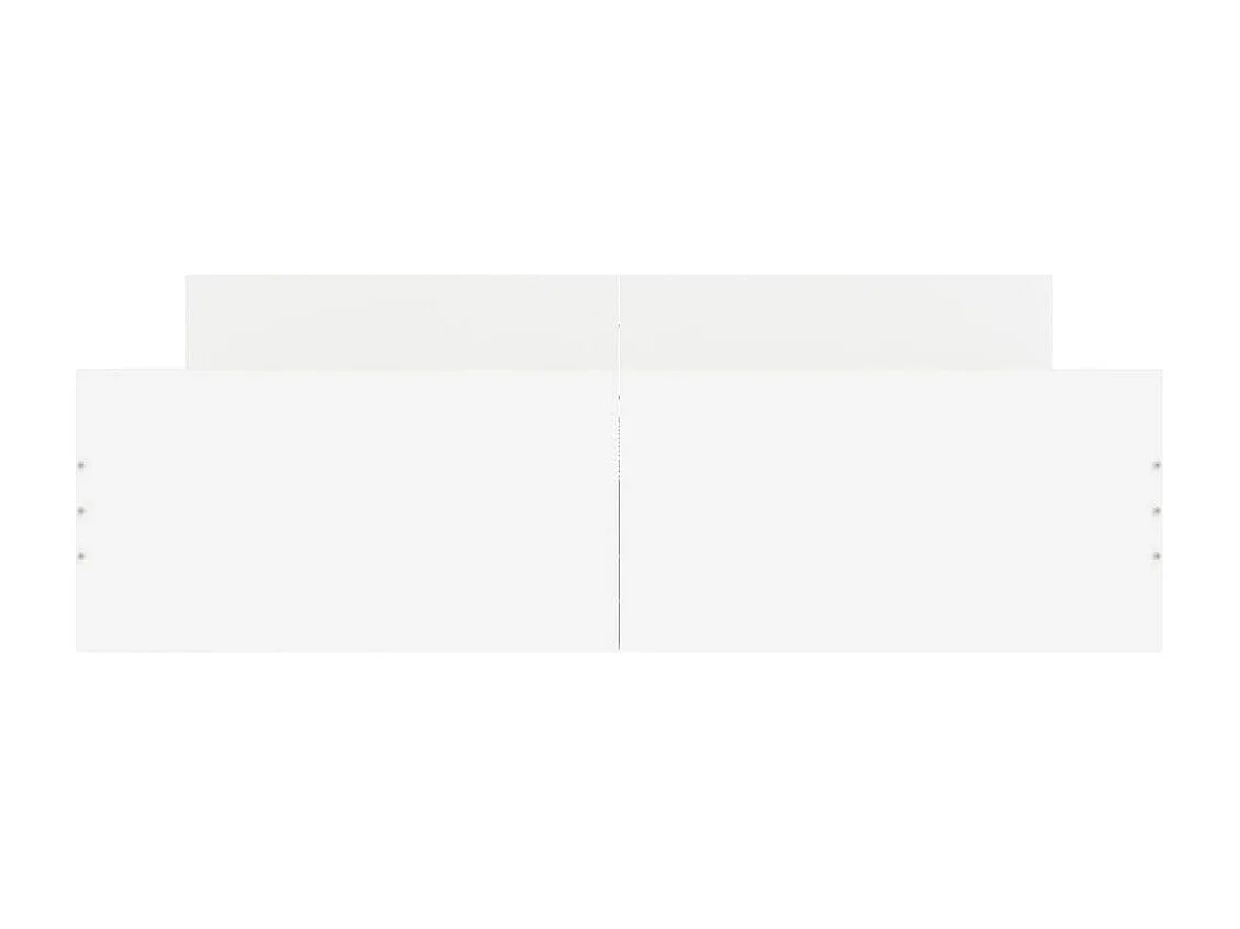 Lit-140x200 cm avec tête de lit et pied de lit blanc EGGB86179