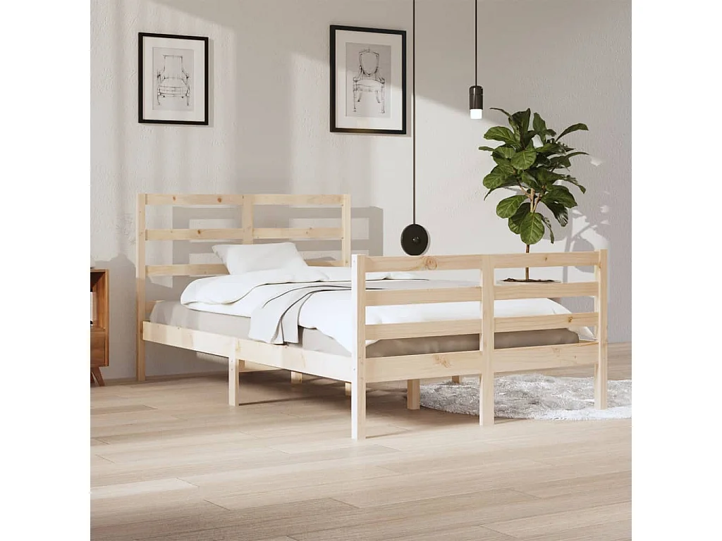 Bedframe massief grenenhout 120x200 cm NL82803